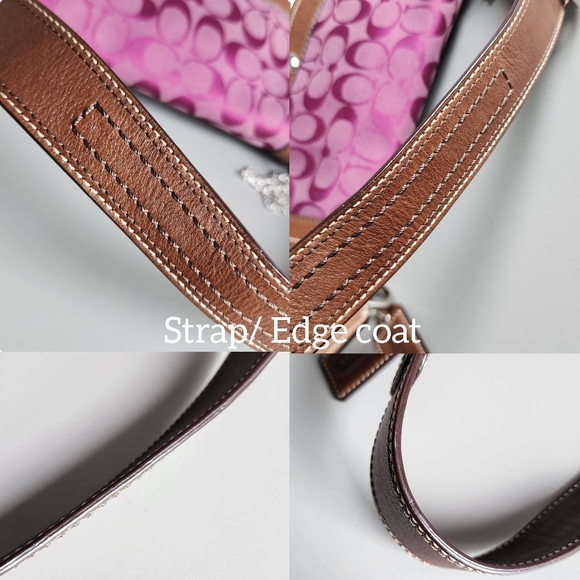 Coach Pink and Brown Shoulder Bag - Picture 15 of 16